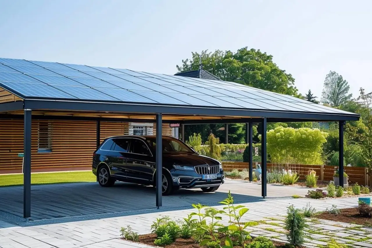 carport capte energie solaire